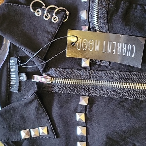 Current mood pleated mini black dress - Picture 4 of 5